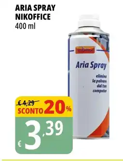 Tigros Aria spray NIKOFFICE offerta