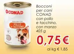 Conad Bocconi per cani CONAD offerta