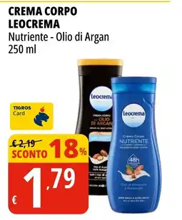 Tigros Crema corpo LEOCREMA` offerta