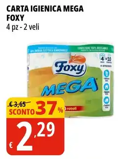 Tigros Carta igienica mega FOXY offerta