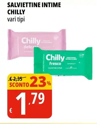 Tigros Salviettine intime CHILLY offerta