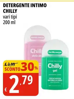 Tigros Detergente intimo CHILLY offerta