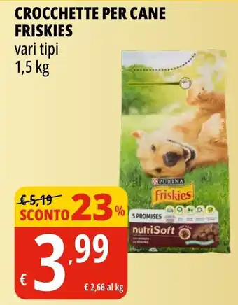 Tigros Crocchette per cane FRISKIES offerta