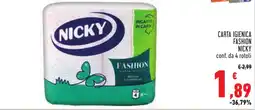 Conad Carta igienica fashion NICKY offerta