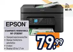 Unieuro EPSON STAMPANTE WORKFORCE WF-2930DWF offerta