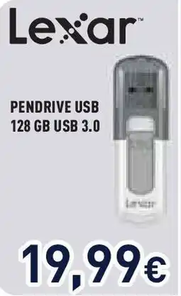 Unieuro Lexar PENDRIVE USB 128 GB USB 3.0 offerta