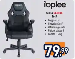 Unieuro ioplee SEDIA GAMING 2647 offerta