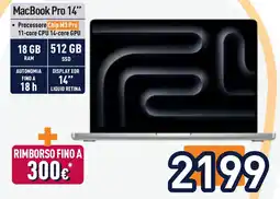 Unieuro MacBook Pro 14" offerta
