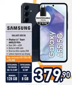Unieuro SAMSUNG GALAXY A55 5G offerta
