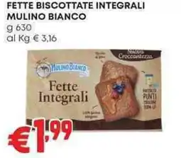 Pam Fette biscottate integrali MULINO BIANCO offerta