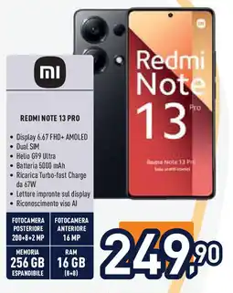 Unieuro REDMI NOTE 13 PRO offerta