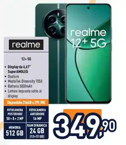 Unieuro realme 12+ 5G offerta