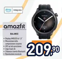 Unieuro amazfit BALANCE offerta