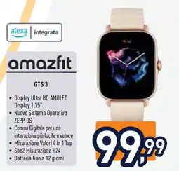 Unieuro amazfit GTS 3 offerta