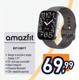 Unieuro amazfit BIP 5 UNITY offerta