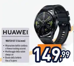 Unieuro HUAWEI WATCH GT 3 (46 mm) offerta