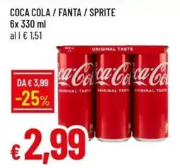 Galassia Coca cola / fanta / sprite offerta