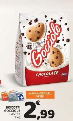 Conad City Biscotti gocciole PAVESI offerta