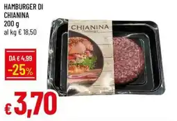 Galassia Hamburger di chianina offerta