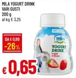 Galassia Mila yogurt drink vari gusti offerta