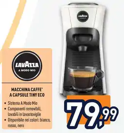 Unieuro Lavazza macchina caffe' a capsule tiny eco offerta