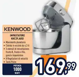Unieuro KENWOOD IMPASTATORE KHC29.AOSI offerta