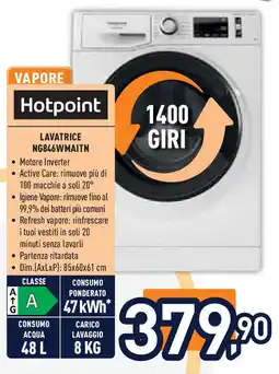 Unieuro Hotpoint LAVATRICE NG846WMAITN offerta