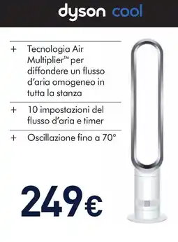 Unieuro dyson cool offerta