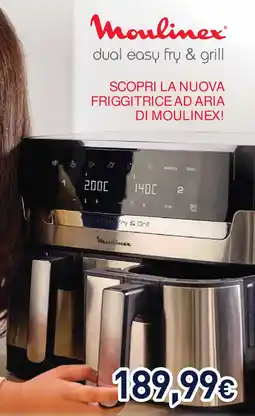 Unieuro Moulinex dual easy fry & grill offerta
