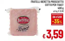 A&O Fratelli beretta prosciutto cotto per toast offerta