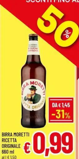 A&O Birra moretti ricetta originale offerta
