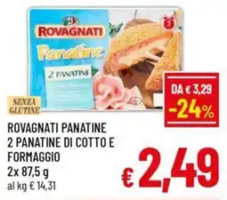 A&O Rovagnati panatine 2 panatine di cotto e formaggio offerta
