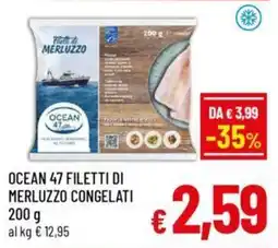 A&O Ocean 47 filetti di merluzzo congelati offerta