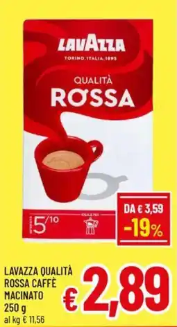 A&O Lavazza qualità rossa caffè macinato offerta