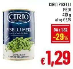 A&O Cirio piselli medi offerta