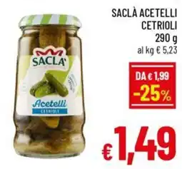 A&O Saclà acetelli cetrioli offerta