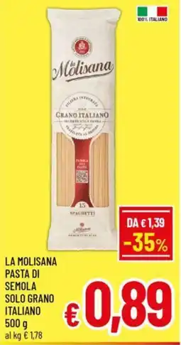La molisana pasta di semola solo grano italiano