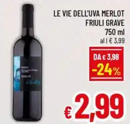 Le vie dell'uva merlot friuli grave