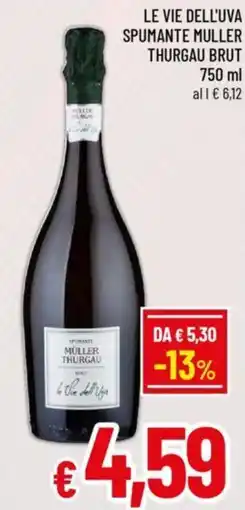 A&O Le vie dell'uva spumante muller thurgau brut offerta