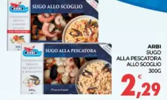 Eté ARBI sugo alla pescatora allo scoglio offerta