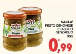 Eté SACLA' pesto genovese classico senz'aglio offerta