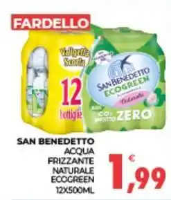 Eté SAN BENEDETTO acqua frizzante naturale ecogreen offerta