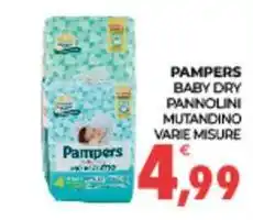 Eté PAMPERS baby dry pannolini mutandino offerta
