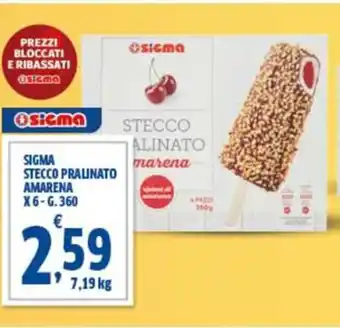 Sigma Sigma stecco pralinato amarena offerta