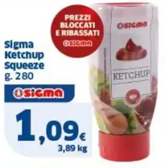 Sigma Sigma ketchup squeeze offerta