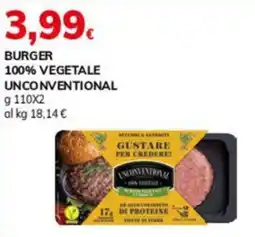 Basko Burger 100% vegetale unconventional offerta