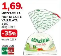 Basko Mozzarella fior di latte vallelata offerta