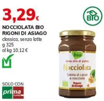 Basko Nocciolata bio rigoni di asiago offerta