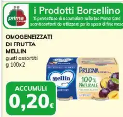 Basko Omogeneizzati di frutta mellin offerta