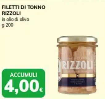 Basko Filetti di tonno RIZZOLI in olio di oliva offerta